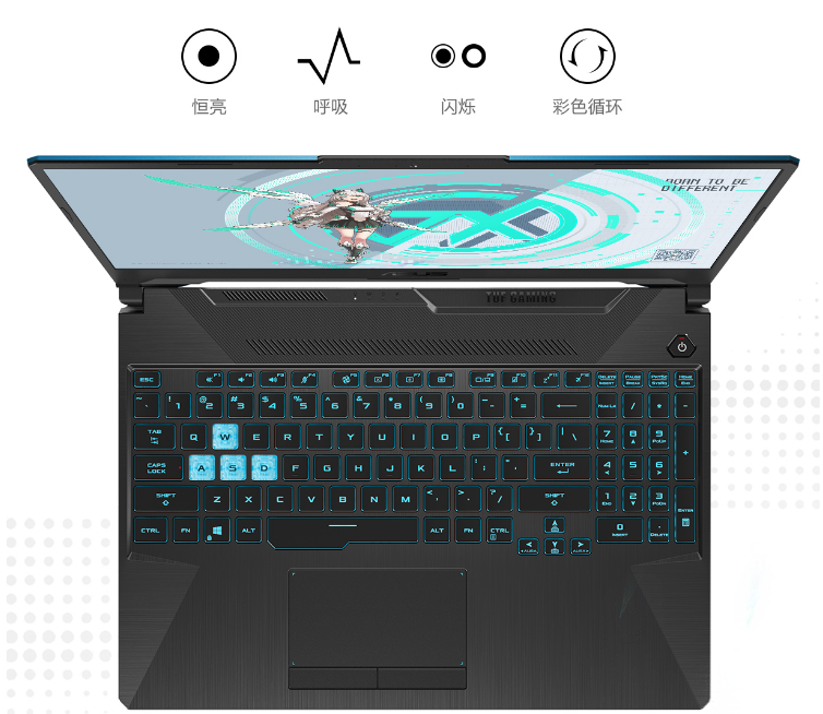  华硕(ASUS) 天选 15.6英寸游戏笔记本电脑(新锐龙 7nm 8核 R7-4800H 8G 512GSSD RTX2060 6G 144Hz)(图6)
